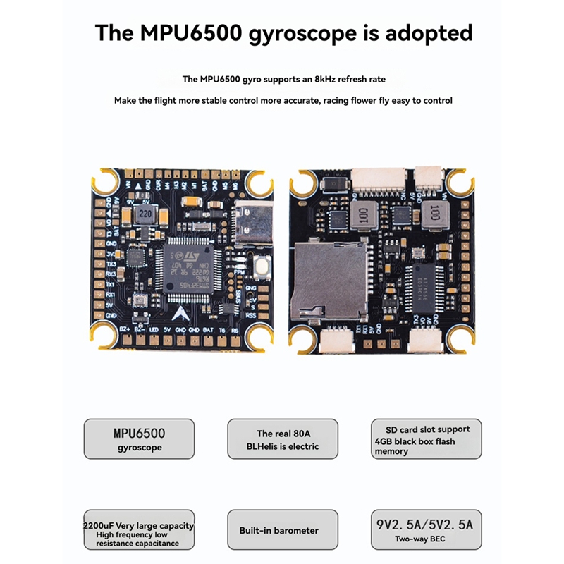 80A + F405/F722 STACK para Dro - Drone Flight Controller reseña y precio