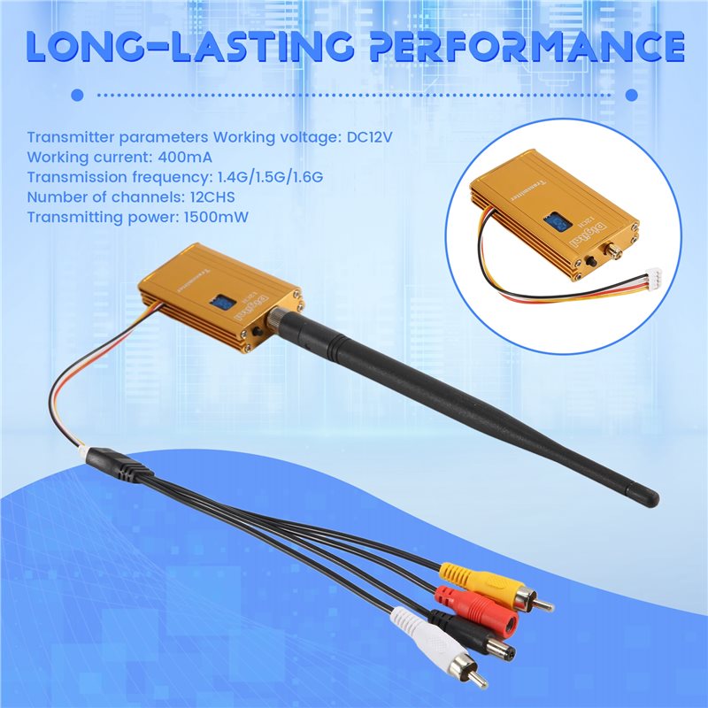 A48U 1.5G 1.5W FPV VTX 12CH 15 - Drone Transmitter reseña y precio