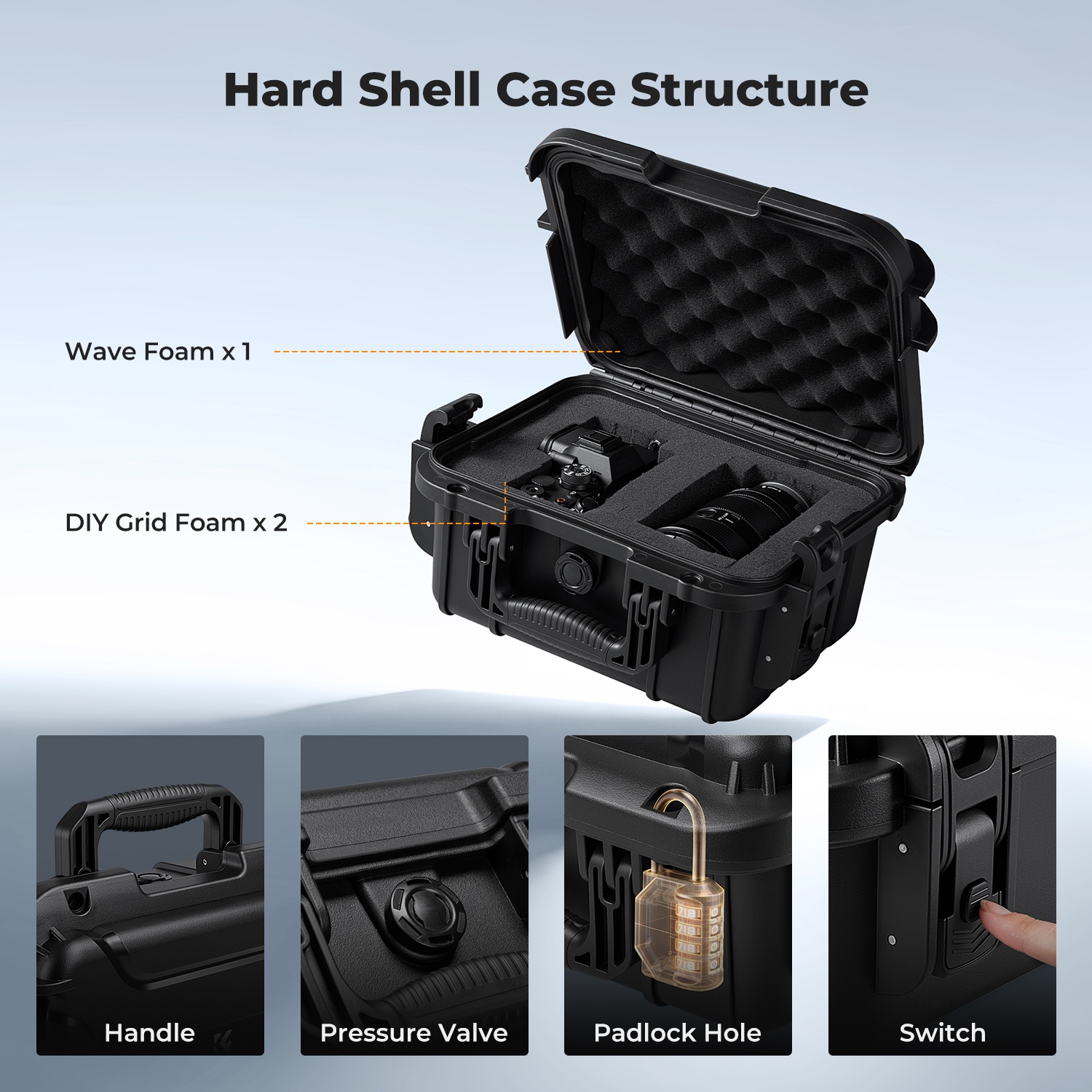 Estuche rígido impermeable IP6 - Drone Camera reseña y precio